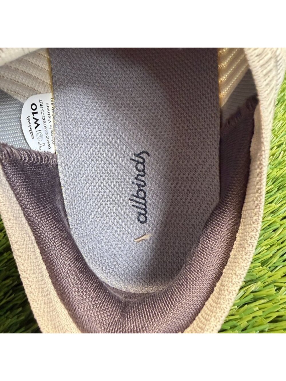 Allbirds Tree Glider Womens Size 10 Beige Brown Athletic Running Shoes Sneakers - Picture 10 of 12